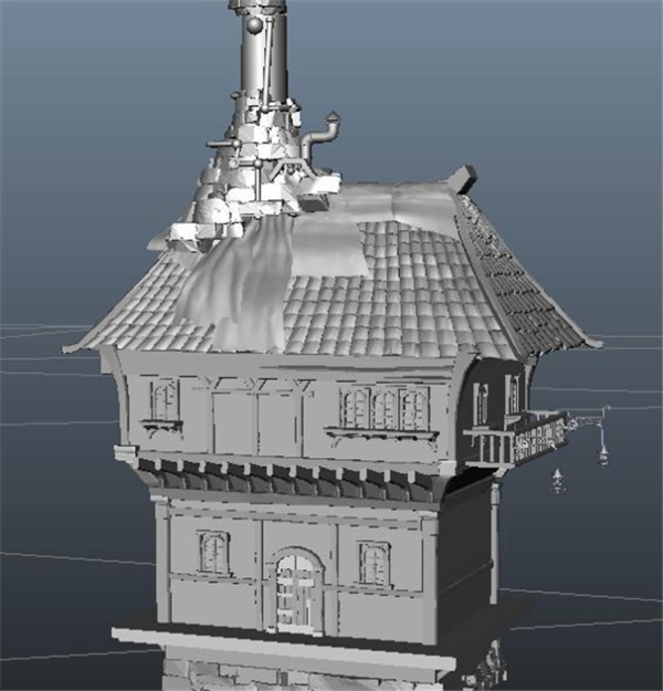 角楼建筑游戏模型