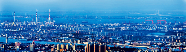 上海市自贸区俯瞰图片