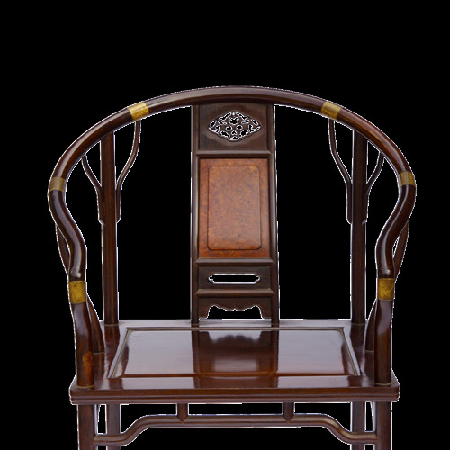精美古风实木座椅图案元素
