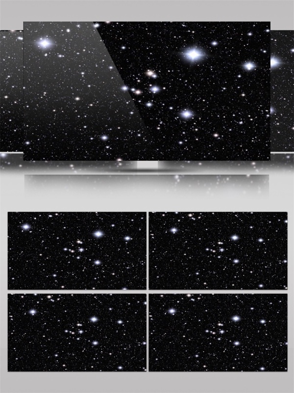 白光宇宙星光视频素材