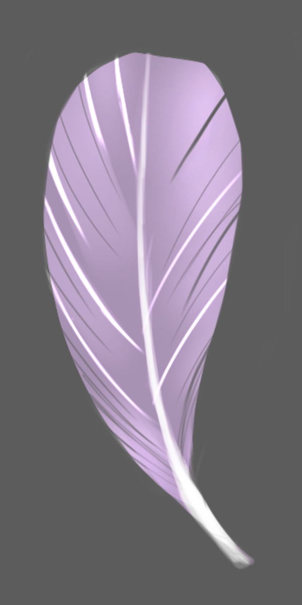 一根紫色羽毛