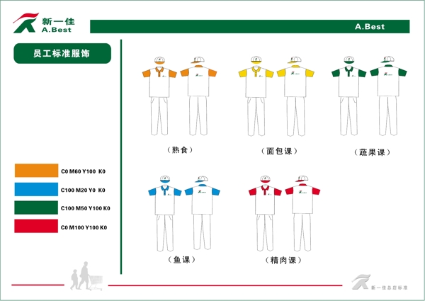 新一佳超市VIS矢量CDR文件VI设计VI宝典