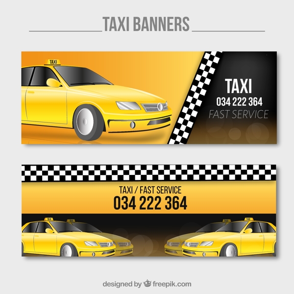 出租车服务的卡片设计