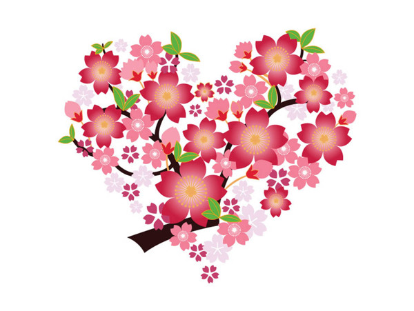 心形的樱花icon图标sketch素材