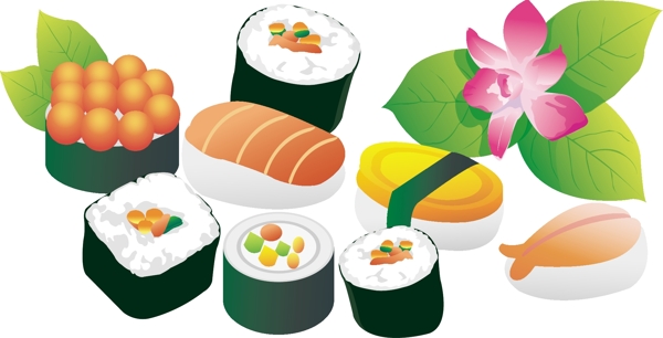 寿司矢量图图片