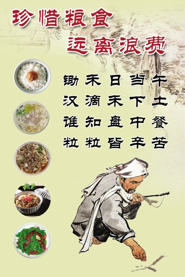 珍惜粮食图片