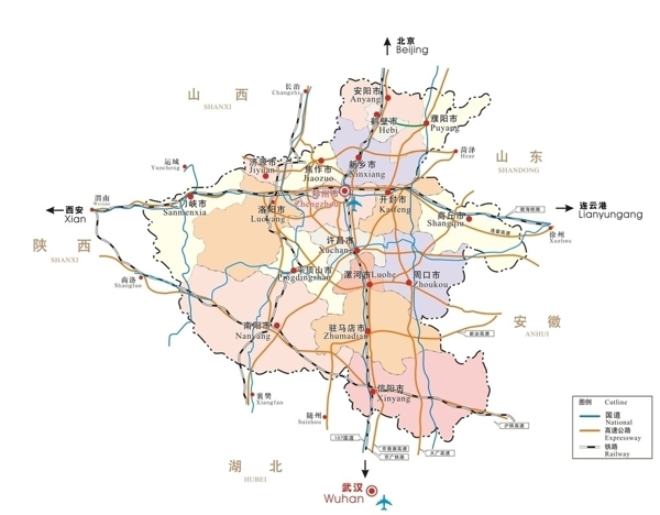 河南交通线路图图片