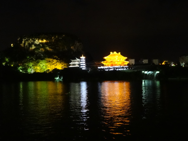 广西柳州柳江夜游景色图片