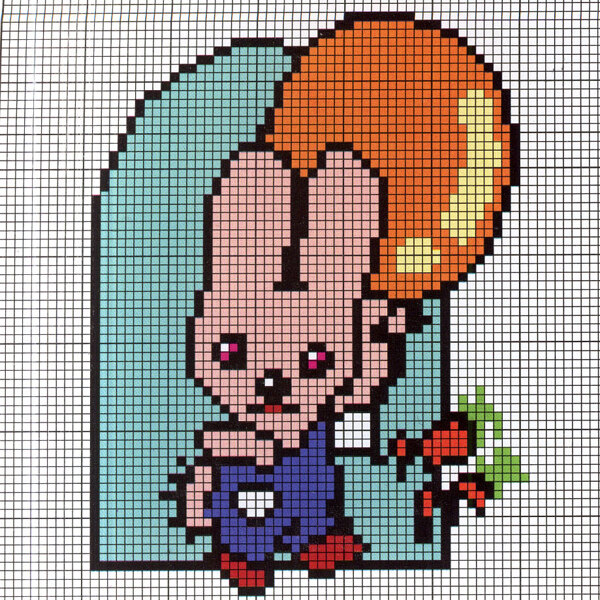 毛衫图案动物兔子气球毛衣免费素材
