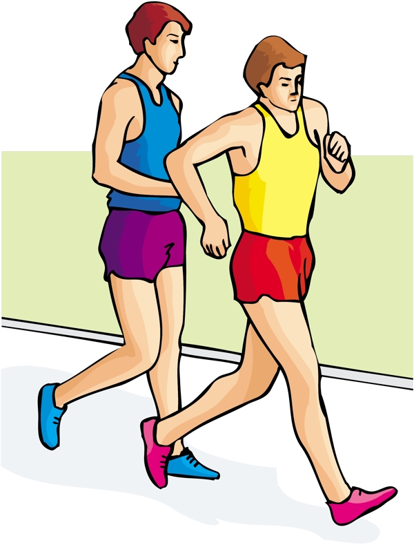健身运动运动人物矢量素材EPS格式0279