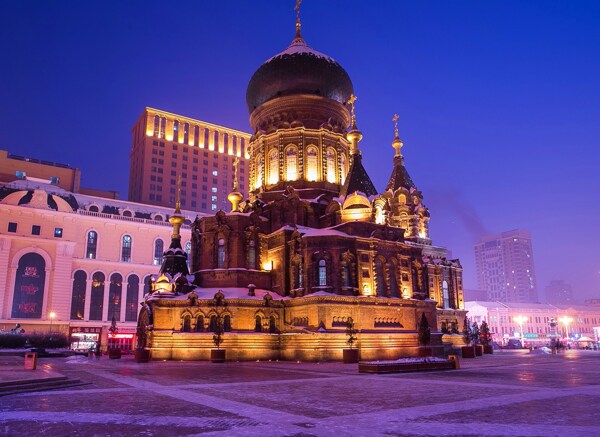 哈尔滨圣索菲亚教堂广场