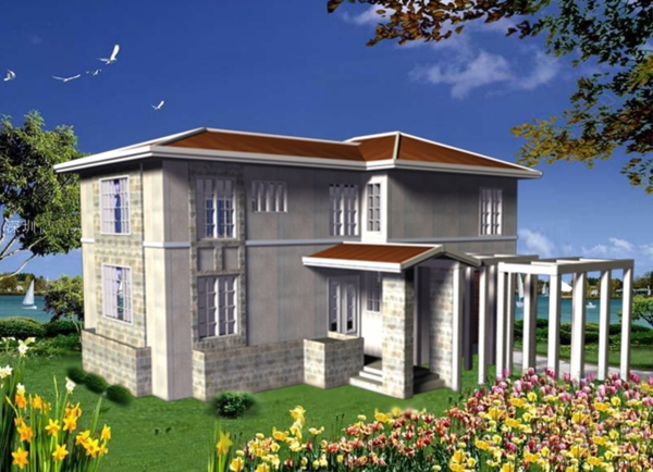 3D建筑模型别墅