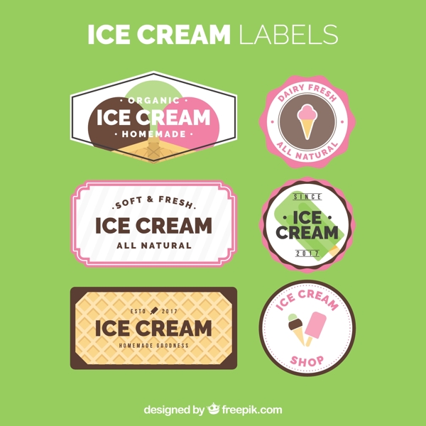 冰淇淋标签收集