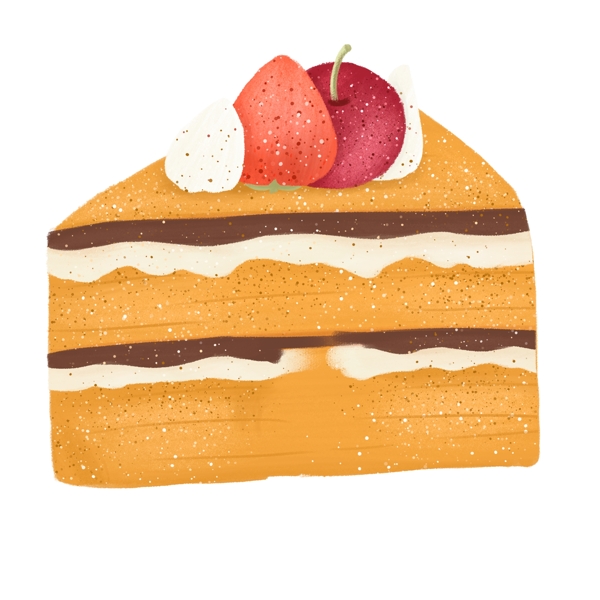 手绘蛋糕甜点元素设计
