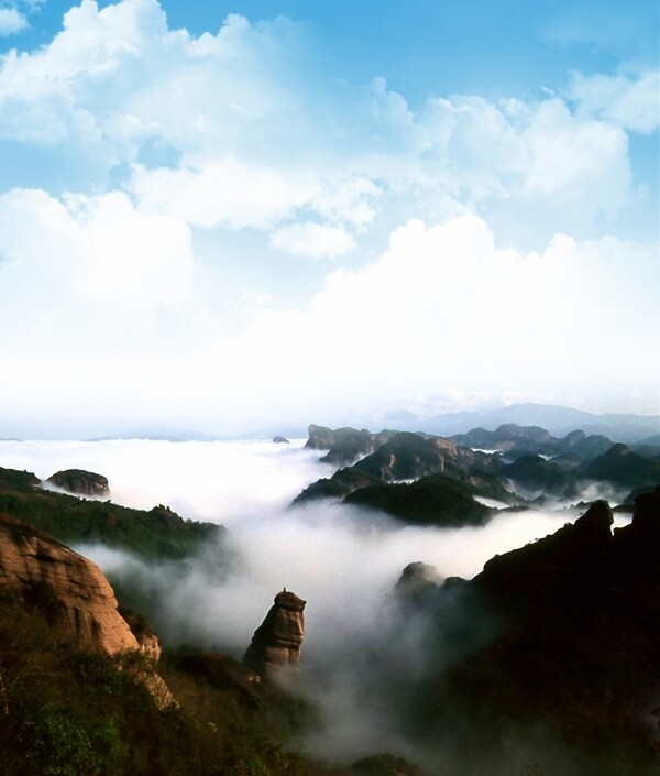 冠豸山云海图片