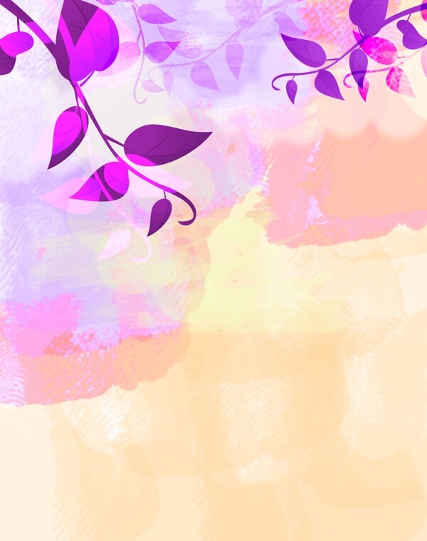 紫叶纷飞