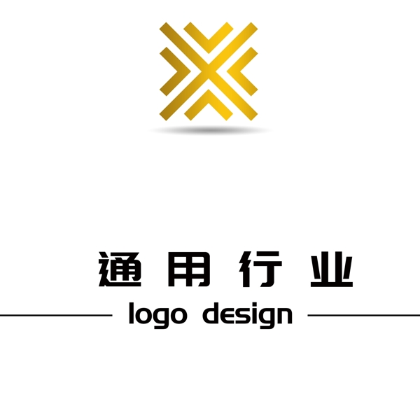 商务金属渐变logo设计