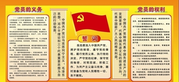 党员权利和义务图片