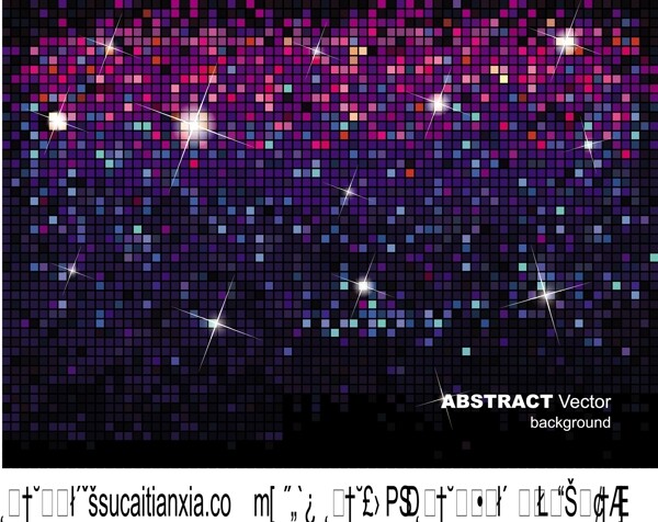 矢量绚丽炫光闪烁背景素材