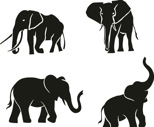 大象卡通图案