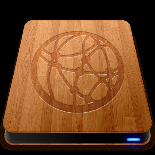 木纹风格苹果硬盘图标