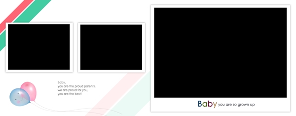 相册模版宝宝成长