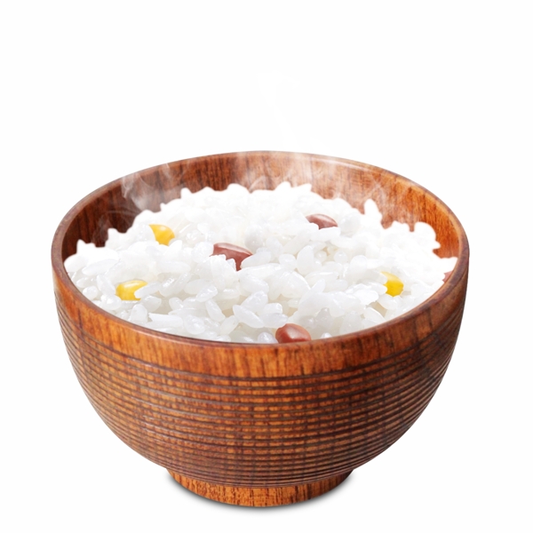 米饭食物木碗粮食餐饮小麦玉米五谷杂粮
