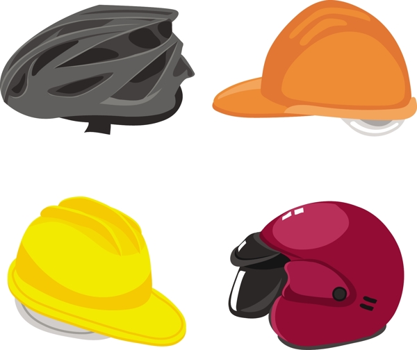 头盔自行车摩托车和劳动者