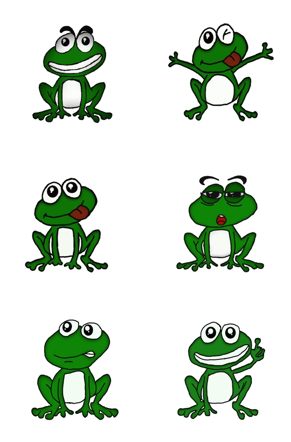 青蛙绿色青蛙表情绿色青蛙