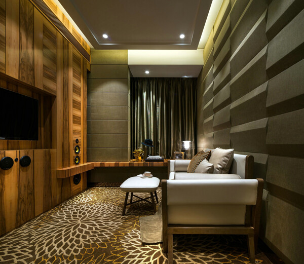 花纹地毯客厅现代简欧效果图