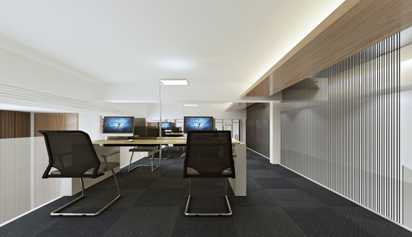 北欧简约风格办公室会议室装修效果图