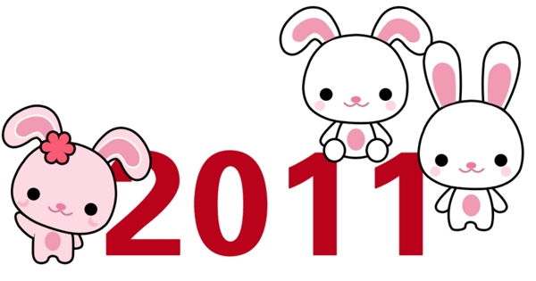 2011卡通兔子图片