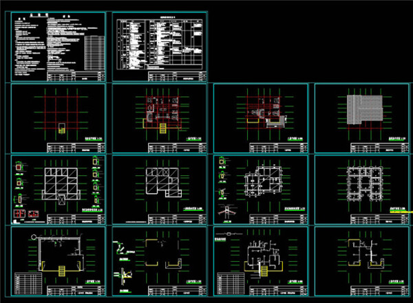施工设计素材cad图纸