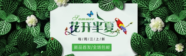 清新夏季海报