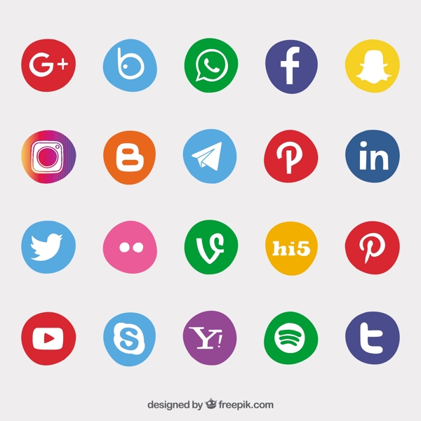用社会网络标识收集有色圆圈