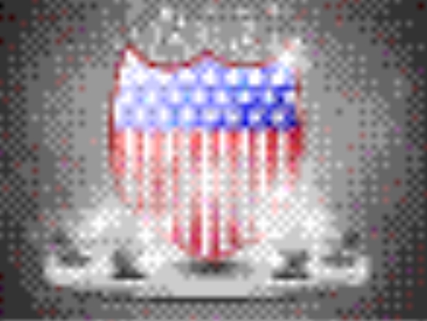 发光标签介绍美国国旗站横幅或模板的设计
