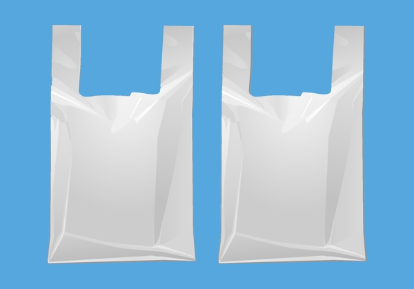 矢量手提袋塑料袋白色手提袋图片