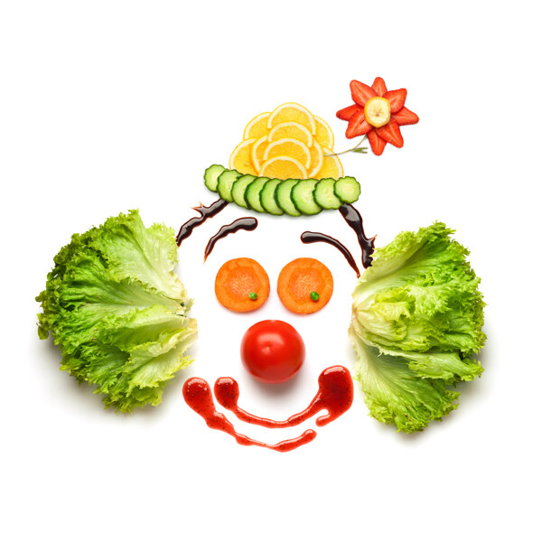 创意蔬菜笑脸图片