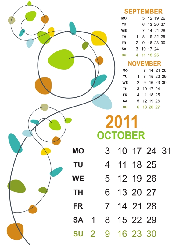 2011有创意的作品日历