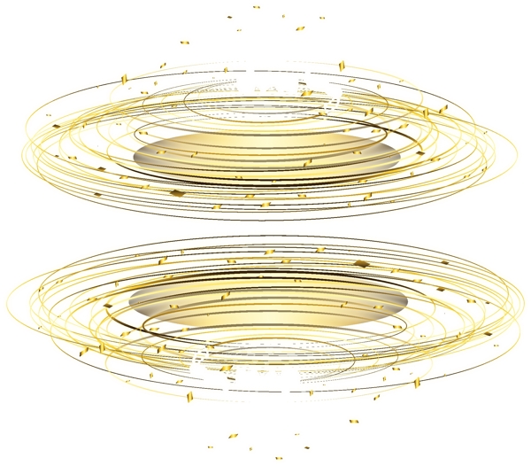 金色旋风矢量免抠图