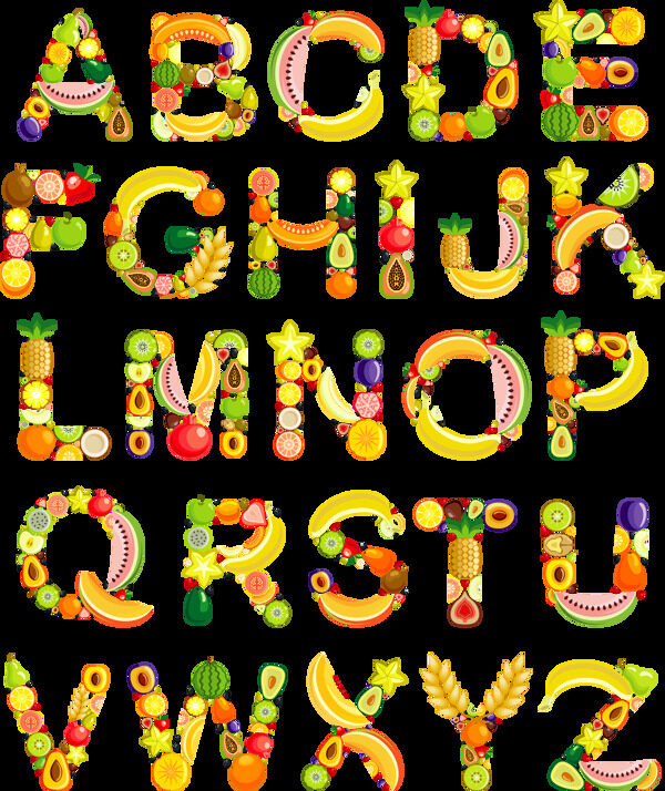 水果字母