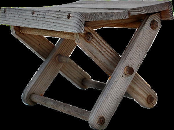 古代创意木椅图案元素