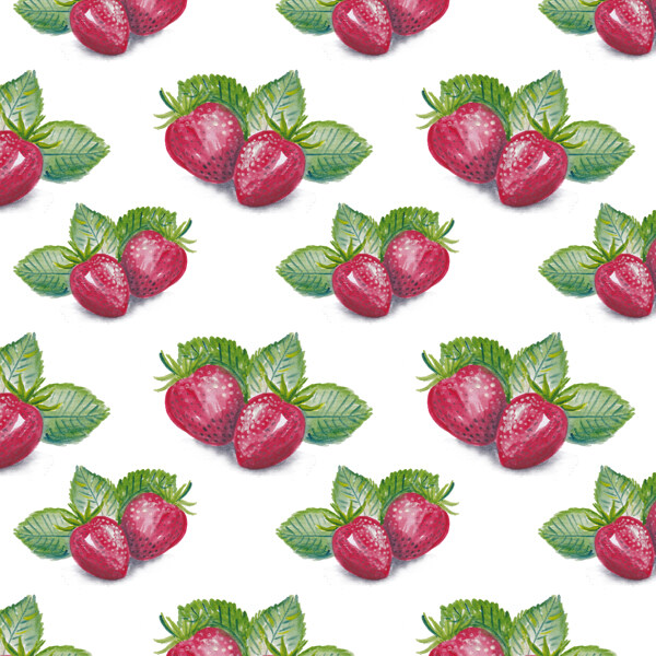 草莓图案背景
