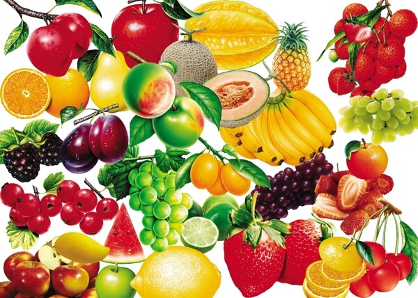 各种水果分层素材图片