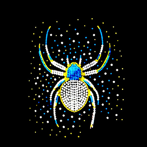 烫钻动物图案蜘蛛免费素材