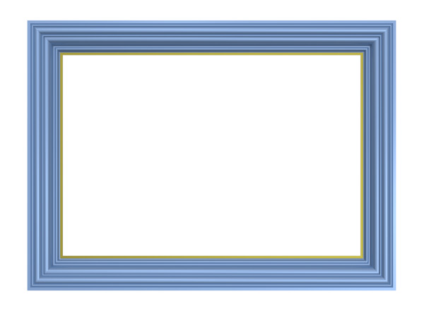浅蓝色框孤立在白色背景