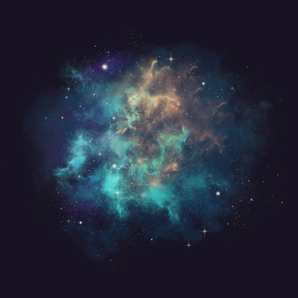 浩瀚宇宙太空大气繁星星云科普装饰图案元素