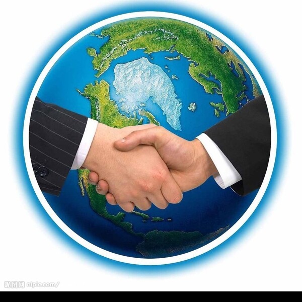 握手地球图片