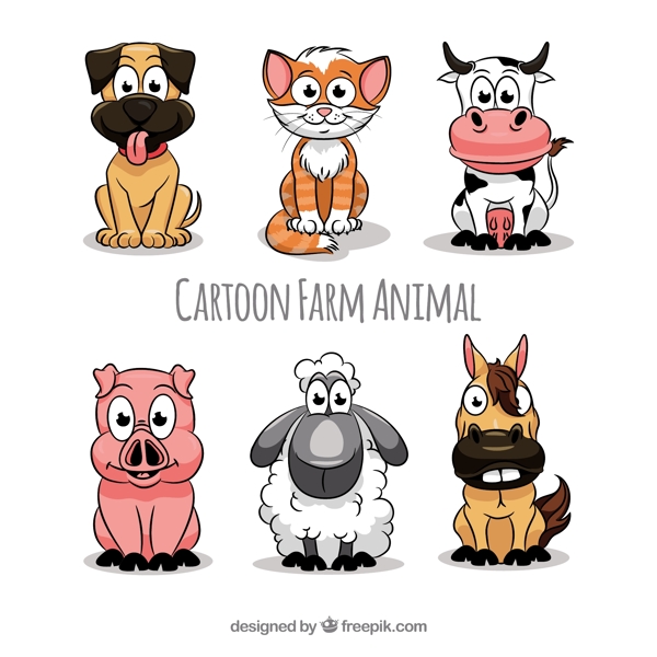 卡通农场动物系列