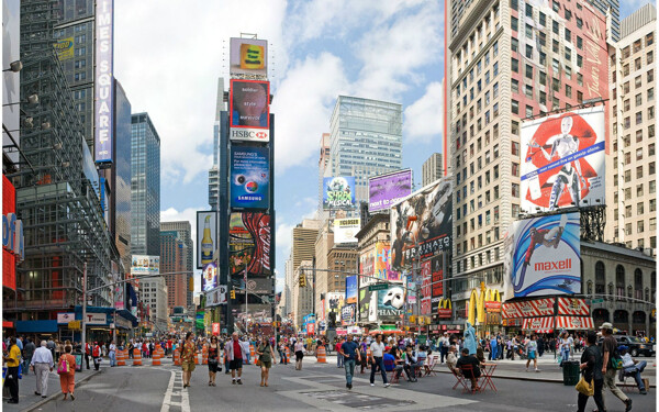 纽约广场街景图片